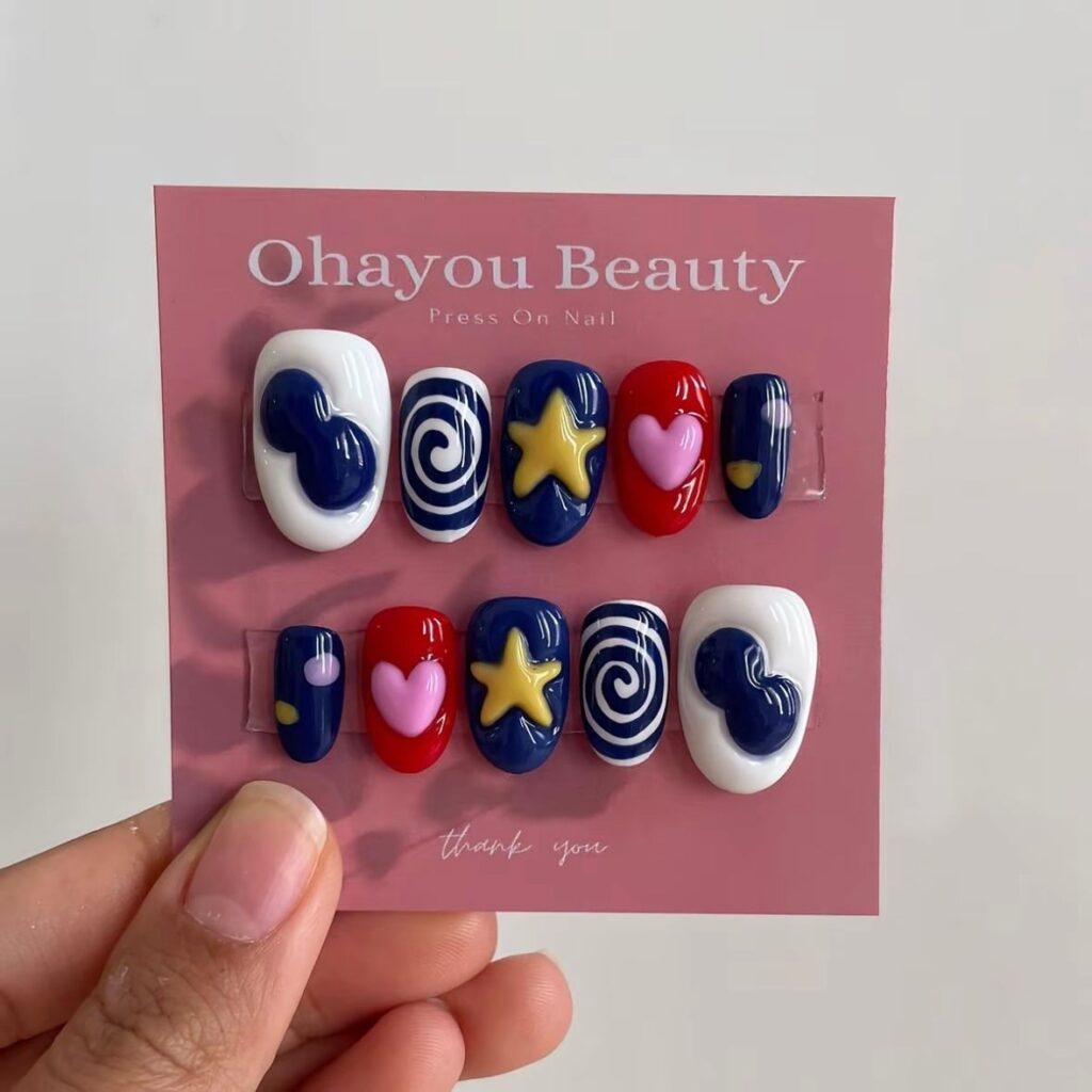 press on nails lucu
