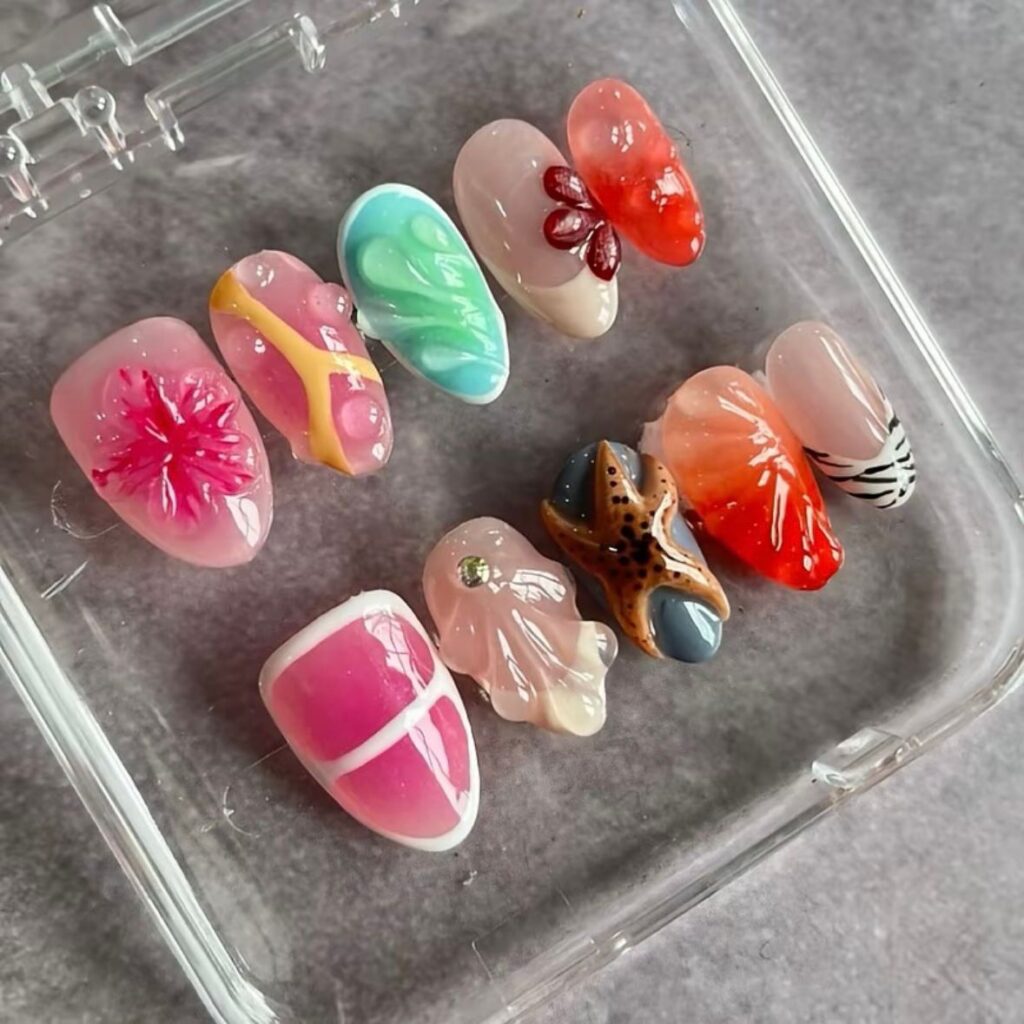 press on nails tema laut