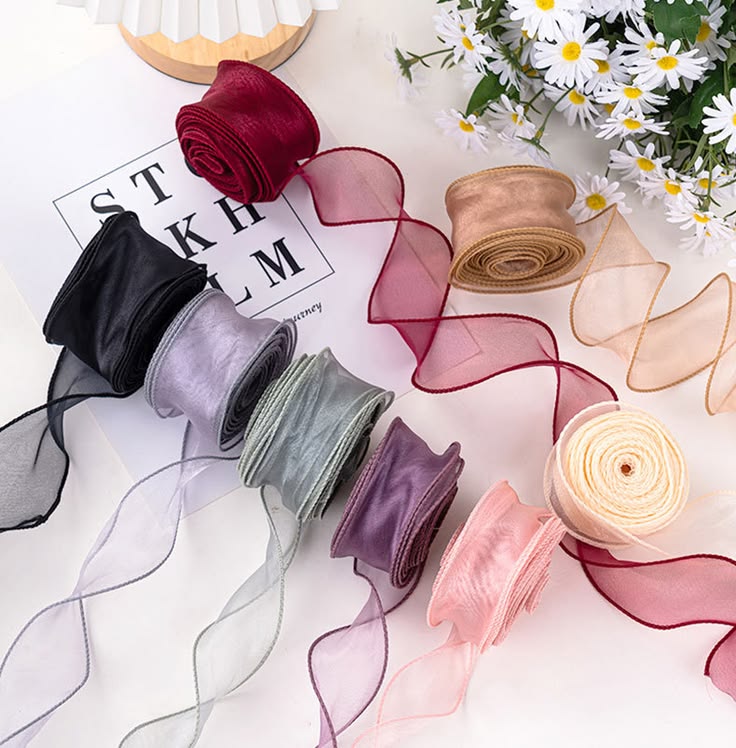 beberapa jenis pita yang aesthetic untuk digunakan pada bucket