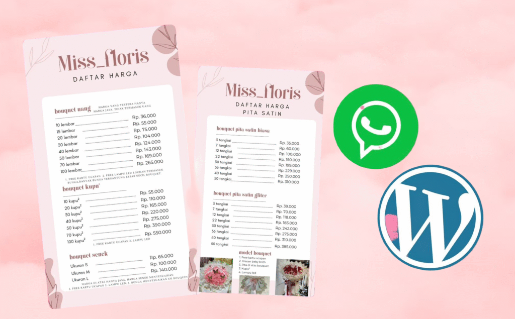 Price List Miss Florist Bali